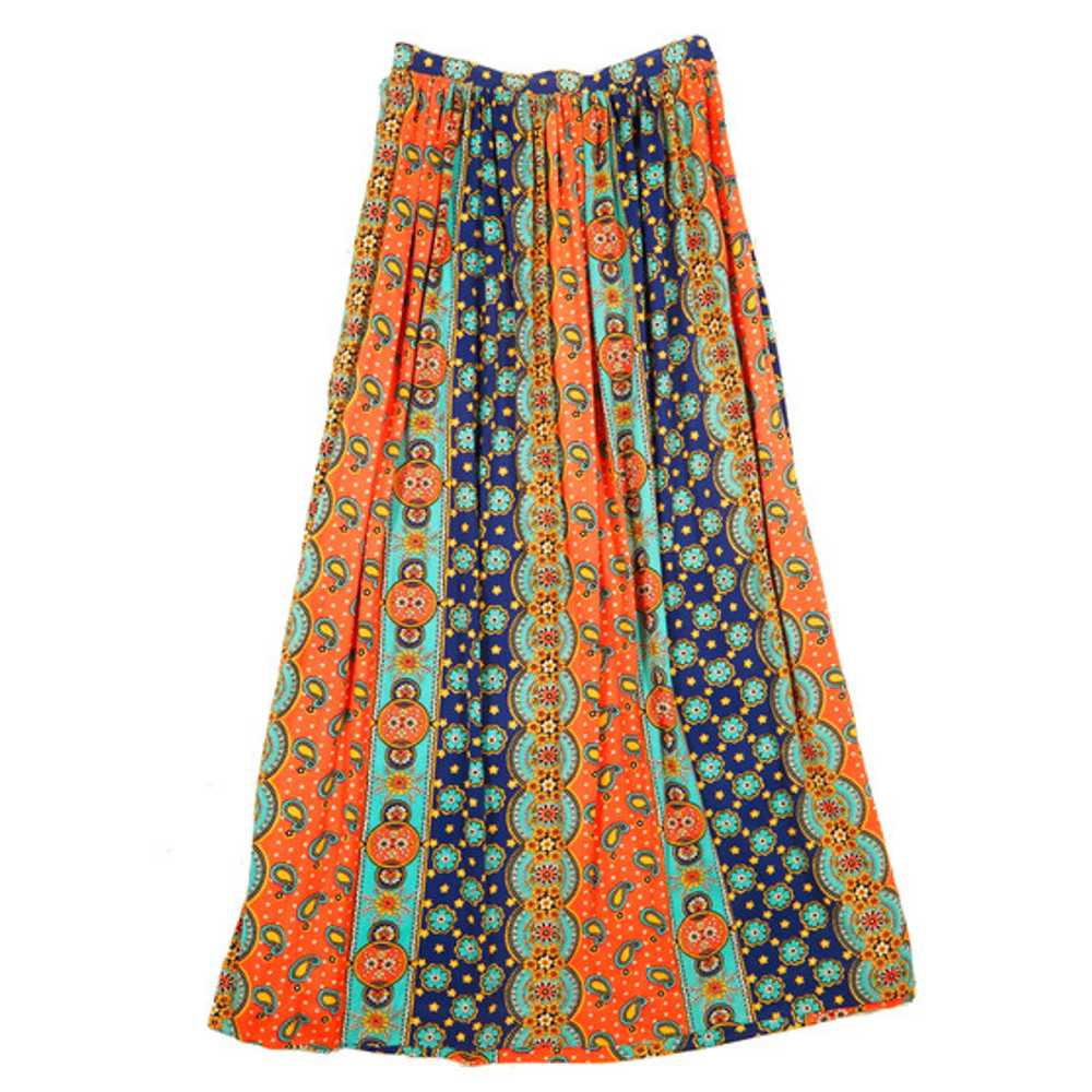 Vintage Printed Maxi Skirt - image 1