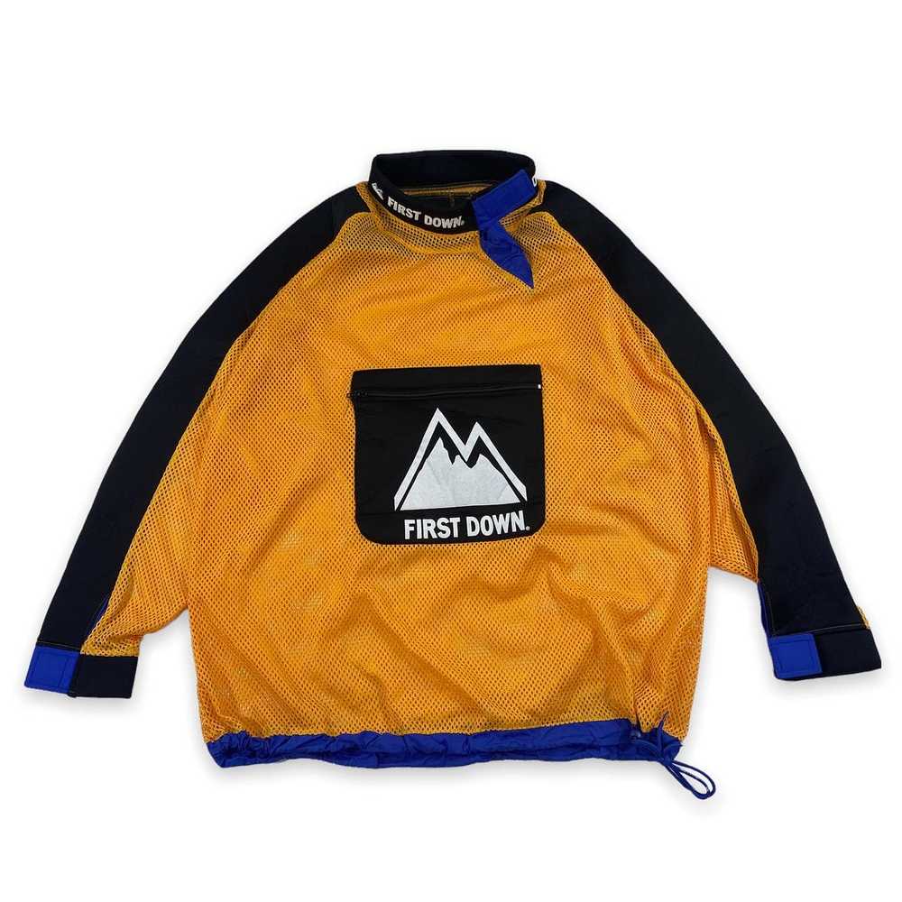 90s First down mesh and neoprene XL - image 1