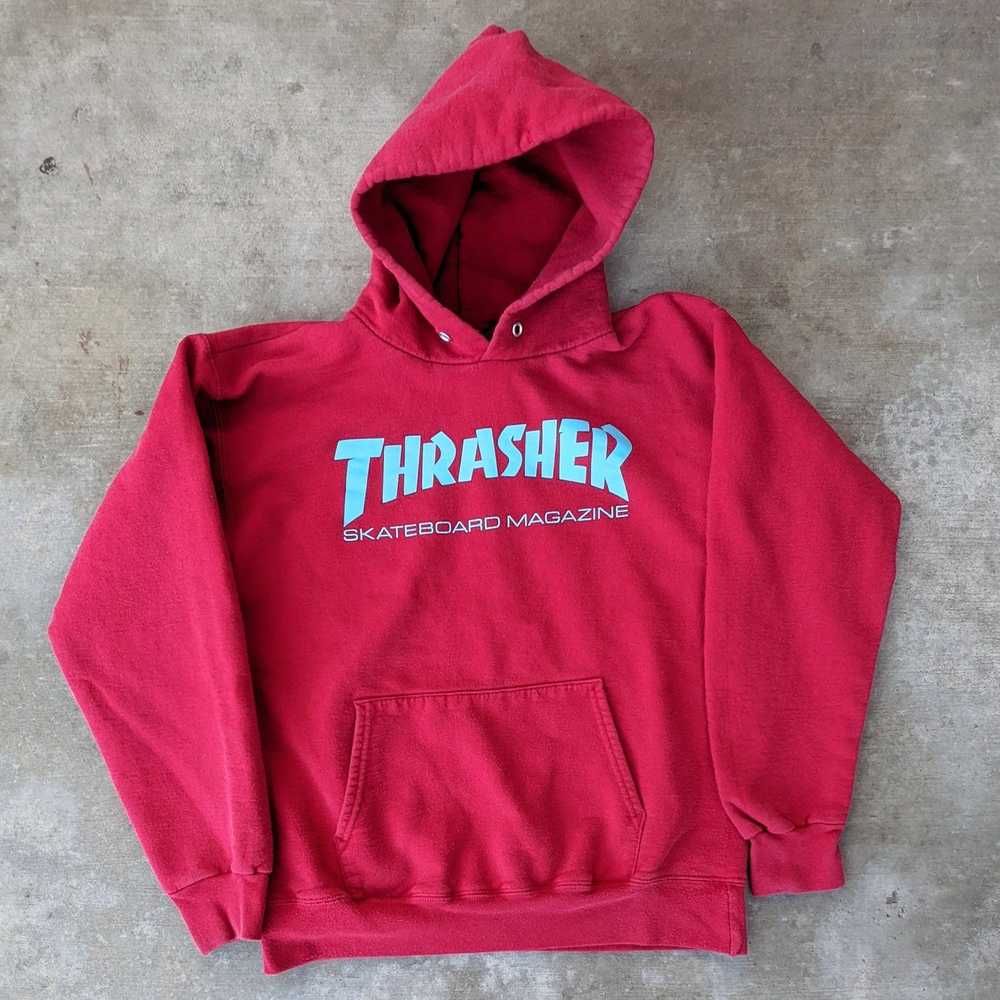 Thrasher Thrasher Skateboard Magazine red hoodie - image 1