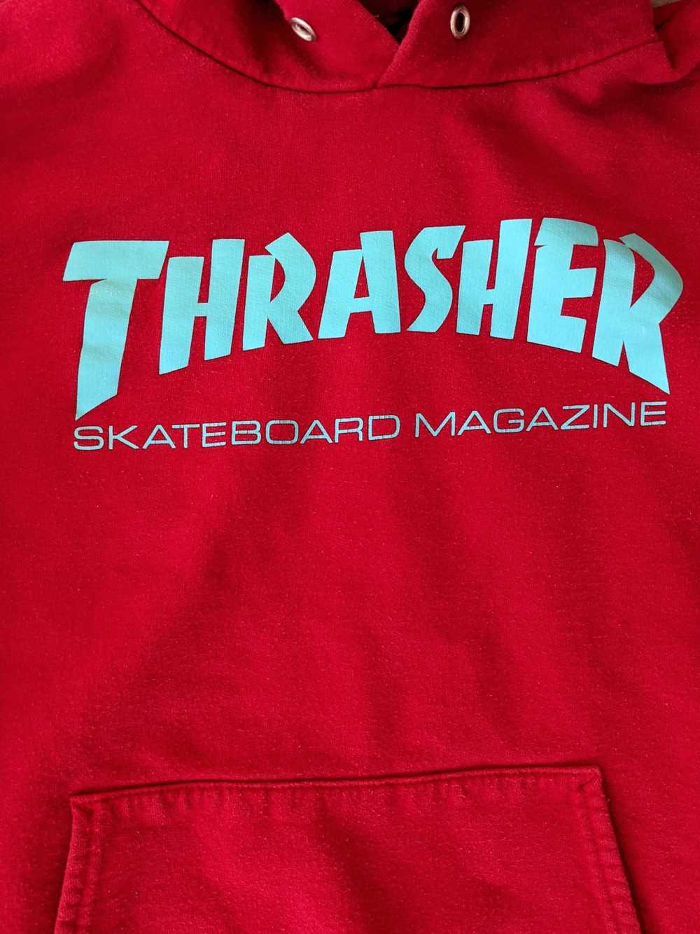 Thrasher Thrasher Skateboard Magazine red hoodie - image 2