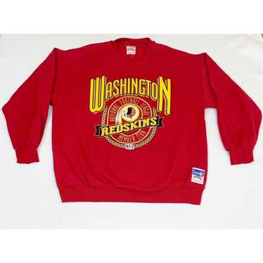 Vintage 90s Washington Redskins Crewneck Sweatshirt Red NFL Mens