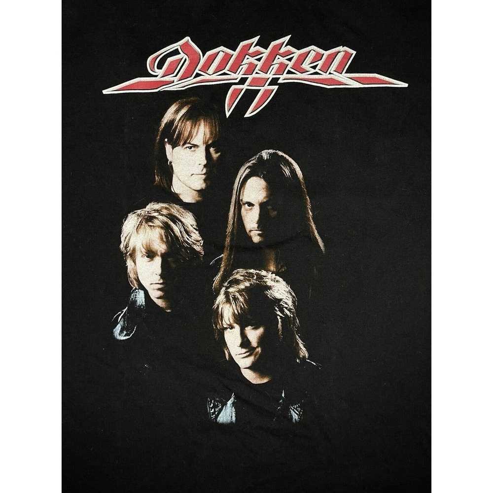 Aaa Vintage Dokken T Shirt Metal Band Tshirt Rock… - image 3