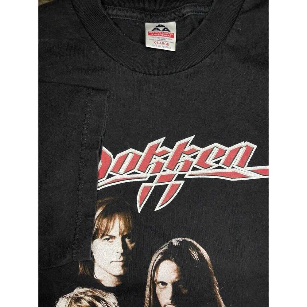 Aaa Vintage Dokken T Shirt Metal Band Tshirt Rock… - image 4