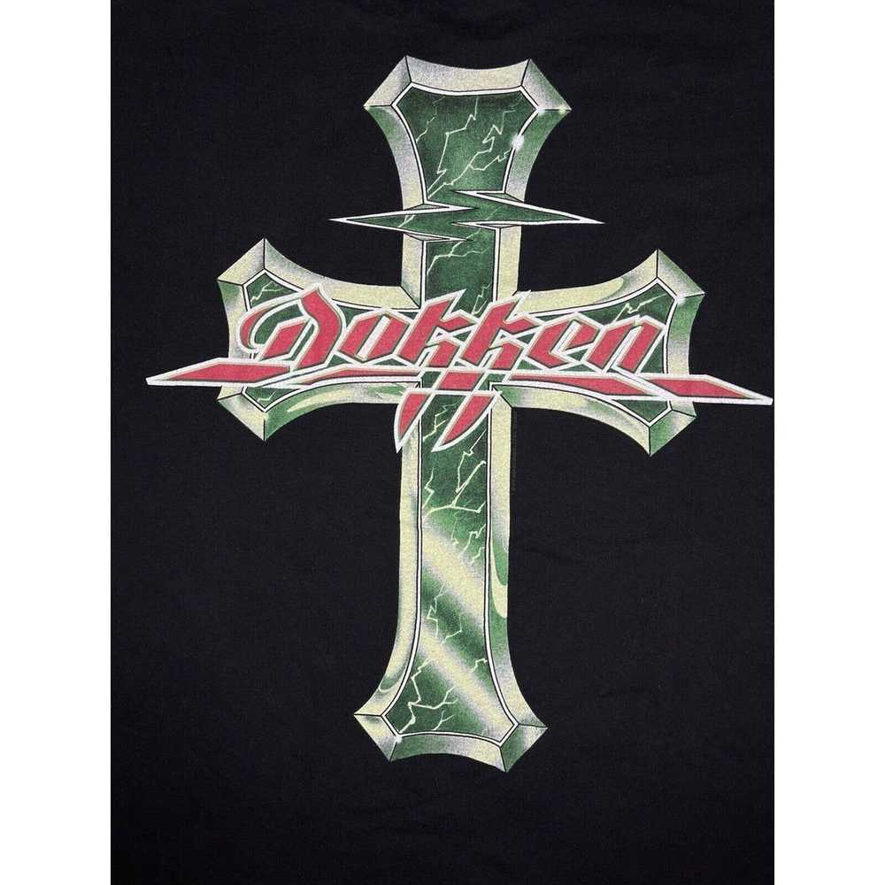 Aaa Vintage Dokken T Shirt Metal Band Tshirt Rock… - image 5