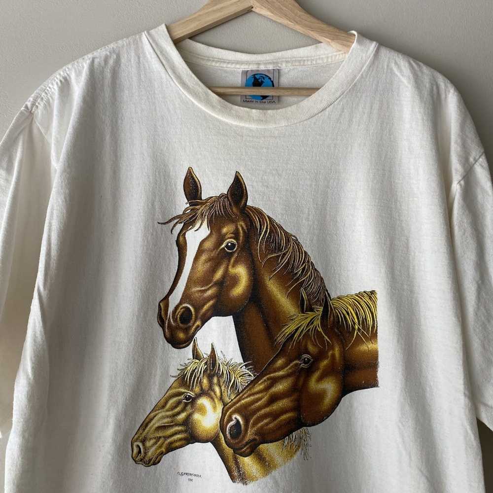 Animal Tee × Vintage Vintage Horse Nature T-Shirt - image 2