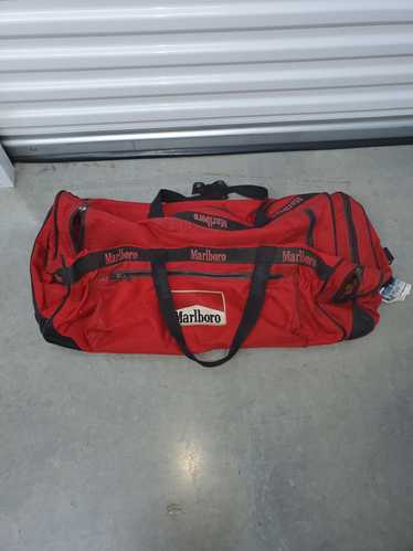 Vintage 90's Marlboro Red Duffle Bag Travel Vtg