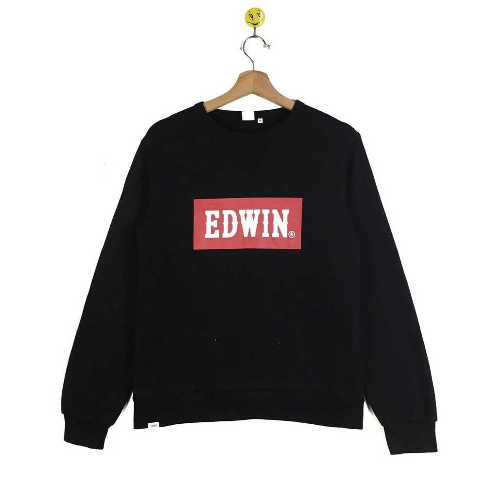 Brand × Edwin × Vintage Edwin Sweatshirt Big Logo… - image 1