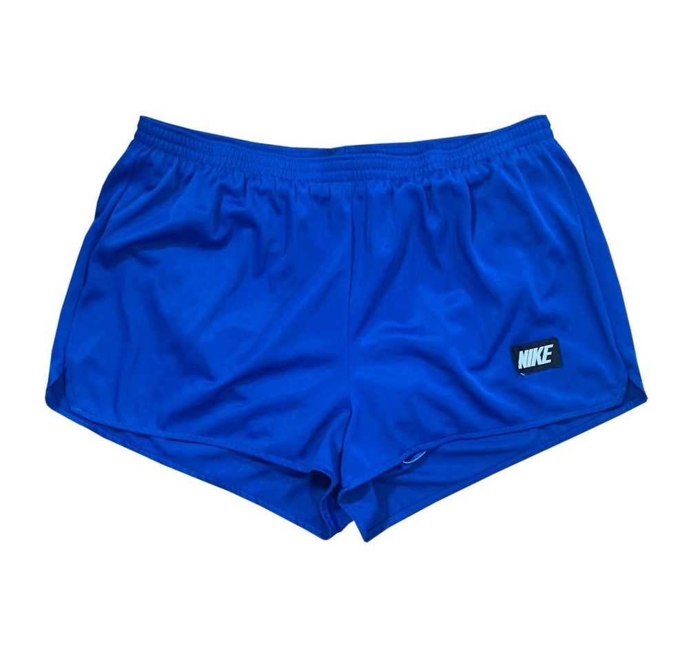 Nike Vintage Nike Blue Lightweight Running Shorts… - image 1