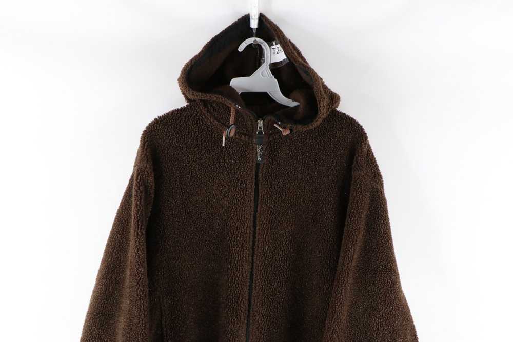 Vintage Vintage 90s Woolrich Fleece Full Zip Hood… - image 2