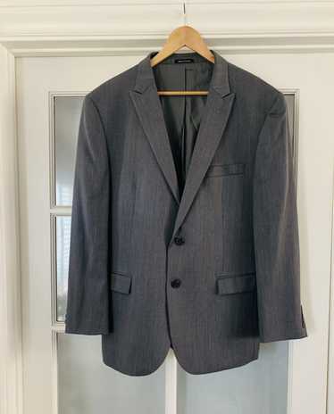 Egara EGARA Slim Fit Grey Suit Jacket 46R