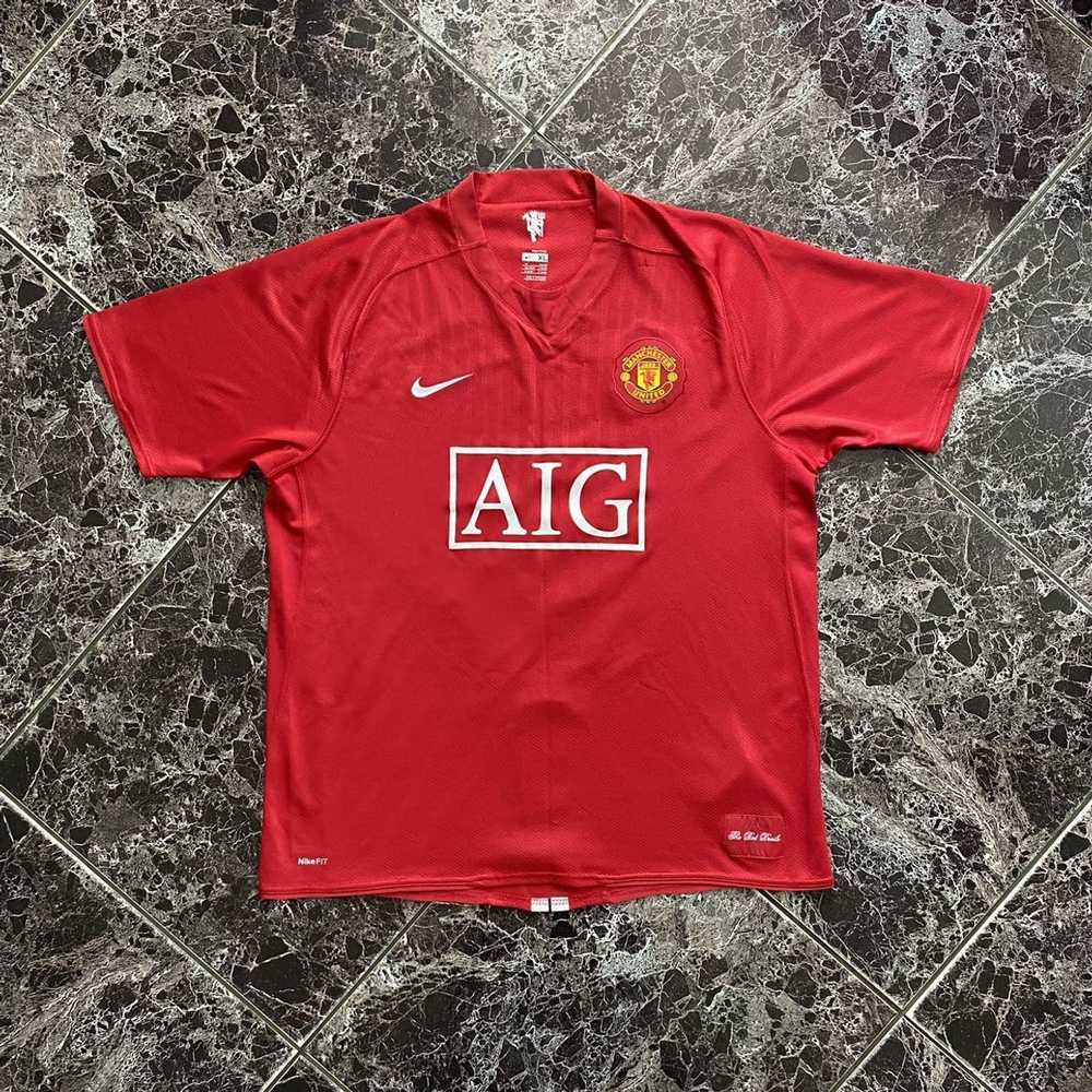 VINTAGE NIKE DRI FIT MANCHESTER UNITED #14 CHICHARITO AUTHENTIC SOCCER  JERSEY XL