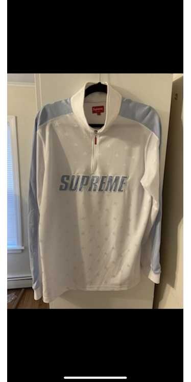 Supreme Supreme White Track Half Zip Pullover