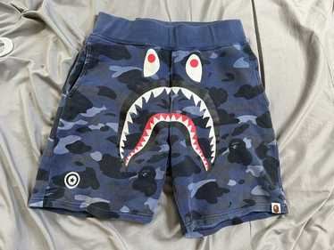 Bape Bape blue camo shark shorts - image 1