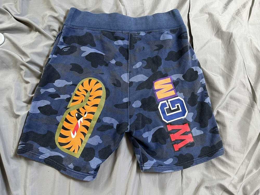 Bape Bape blue camo shark shorts - image 2