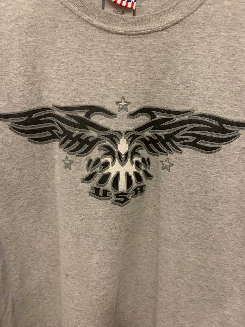 Vintage Vintage y2k USA eagle tribal t shirt - image 2