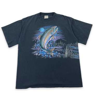 Jumping trout tee. XL - image 1