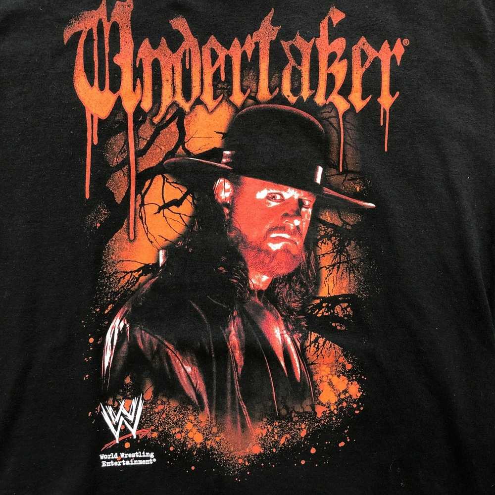 Vintage × Wwe WWE Undertaker Deadman Inc Black T-… - image 2