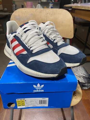 Adidas Size 12.5 - adidas ZX 500 Boost Navy Multi… - image 1