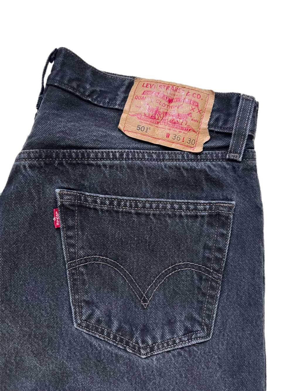 Levi's × Vintage Vintage 501 Black Denim Jeans - image 2