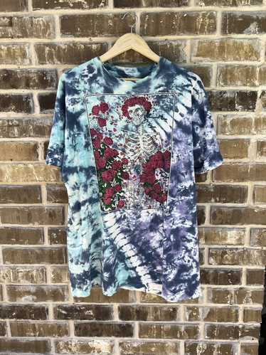 Grateful Dead “ 1996 Skeleton Baseball GD Player “ Original Vintage Rock  Tie Dye T-Shirt by Anvil Made in USA