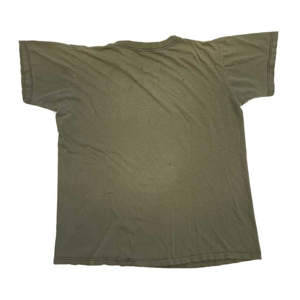 Other × Vintage Vintage Army Green Blank T Shirt … - image 2