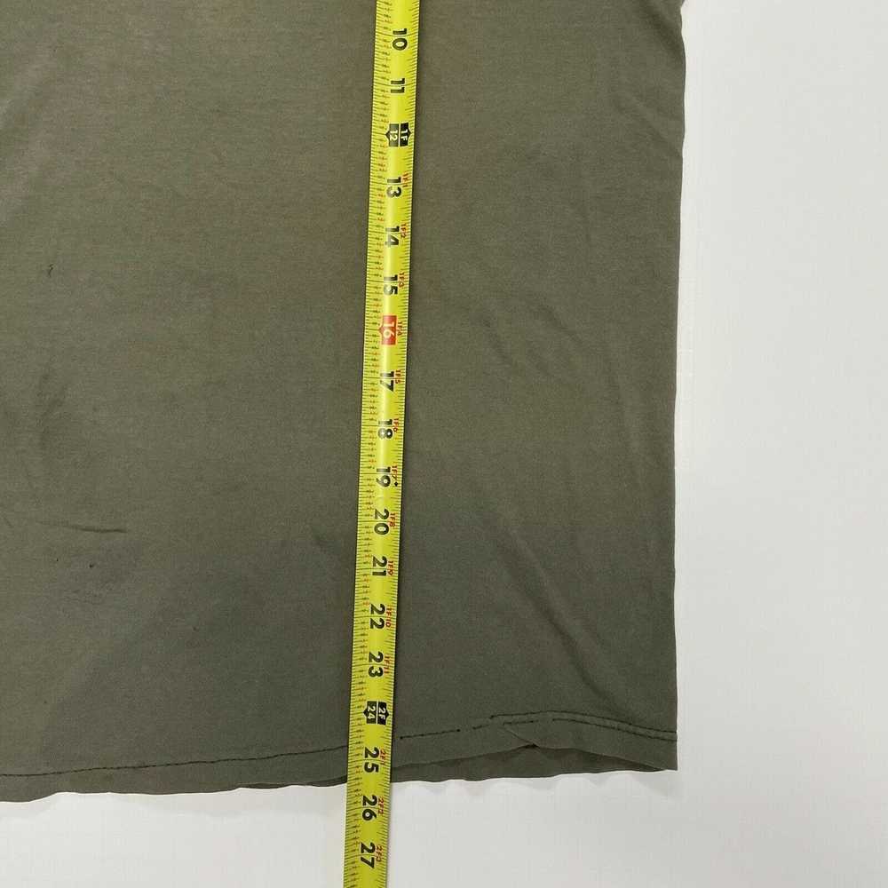 Other × Vintage Vintage Army Green Blank T Shirt … - image 3
