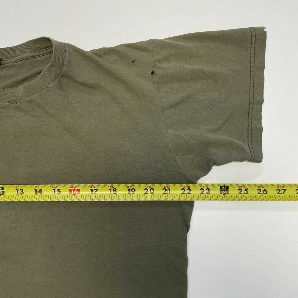 Other × Vintage Vintage Army Green Blank T Shirt … - image 4