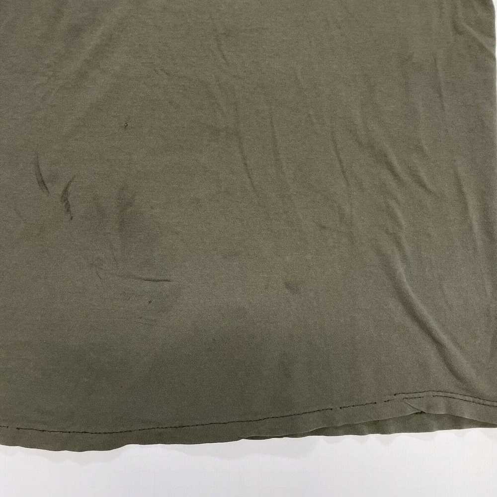 Other × Vintage Vintage Army Green Blank T Shirt … - image 5