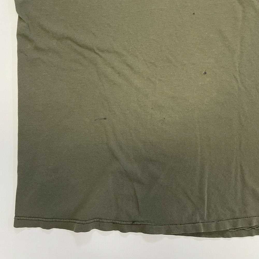 Other × Vintage Vintage Army Green Blank T Shirt … - image 7