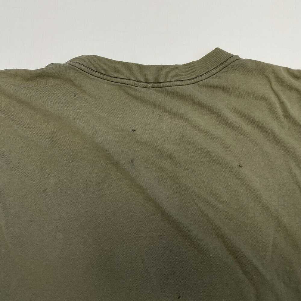 Other × Vintage Vintage Army Green Blank T Shirt … - image 8