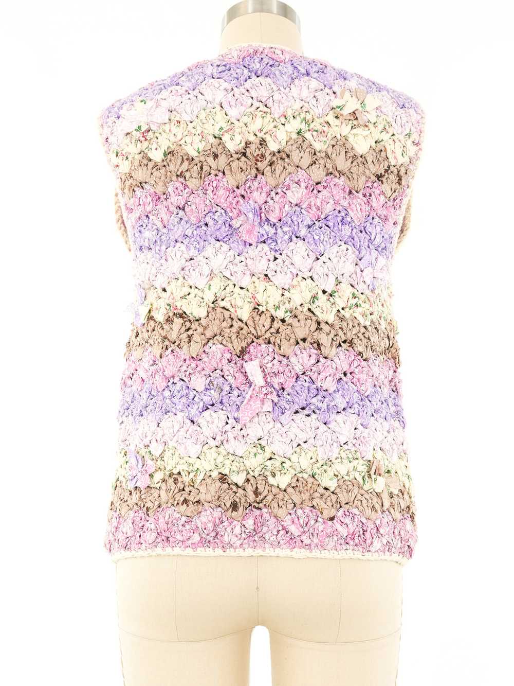 Pastel Rag Knit Vest - image 4