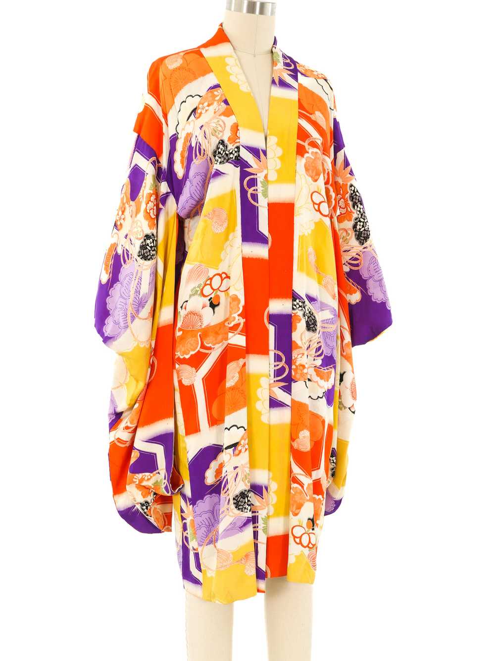 Multicolor Floral Kimono - image 4