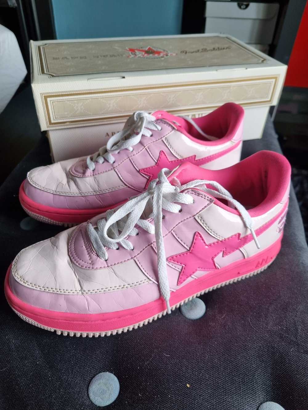 Bape A BATHING APE KAWS BAPESTA PINK FS-029 - image 1