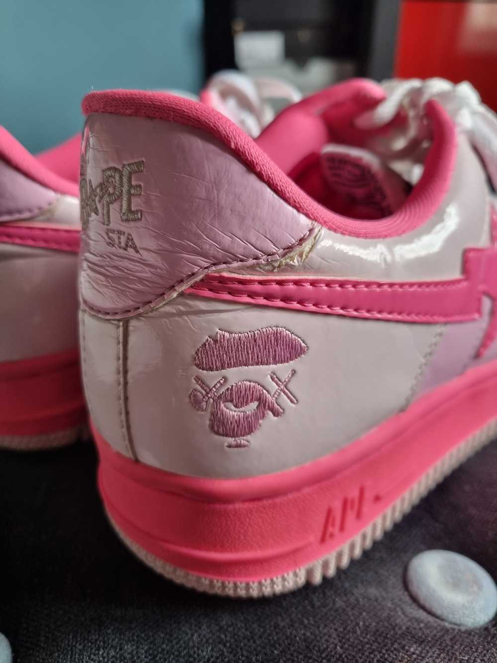 Bape A BATHING APE KAWS BAPESTA PINK FS-029 - image 7