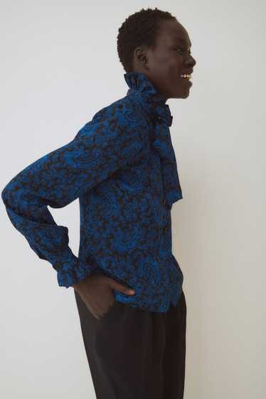 Givenchy Blue Floral Blouse