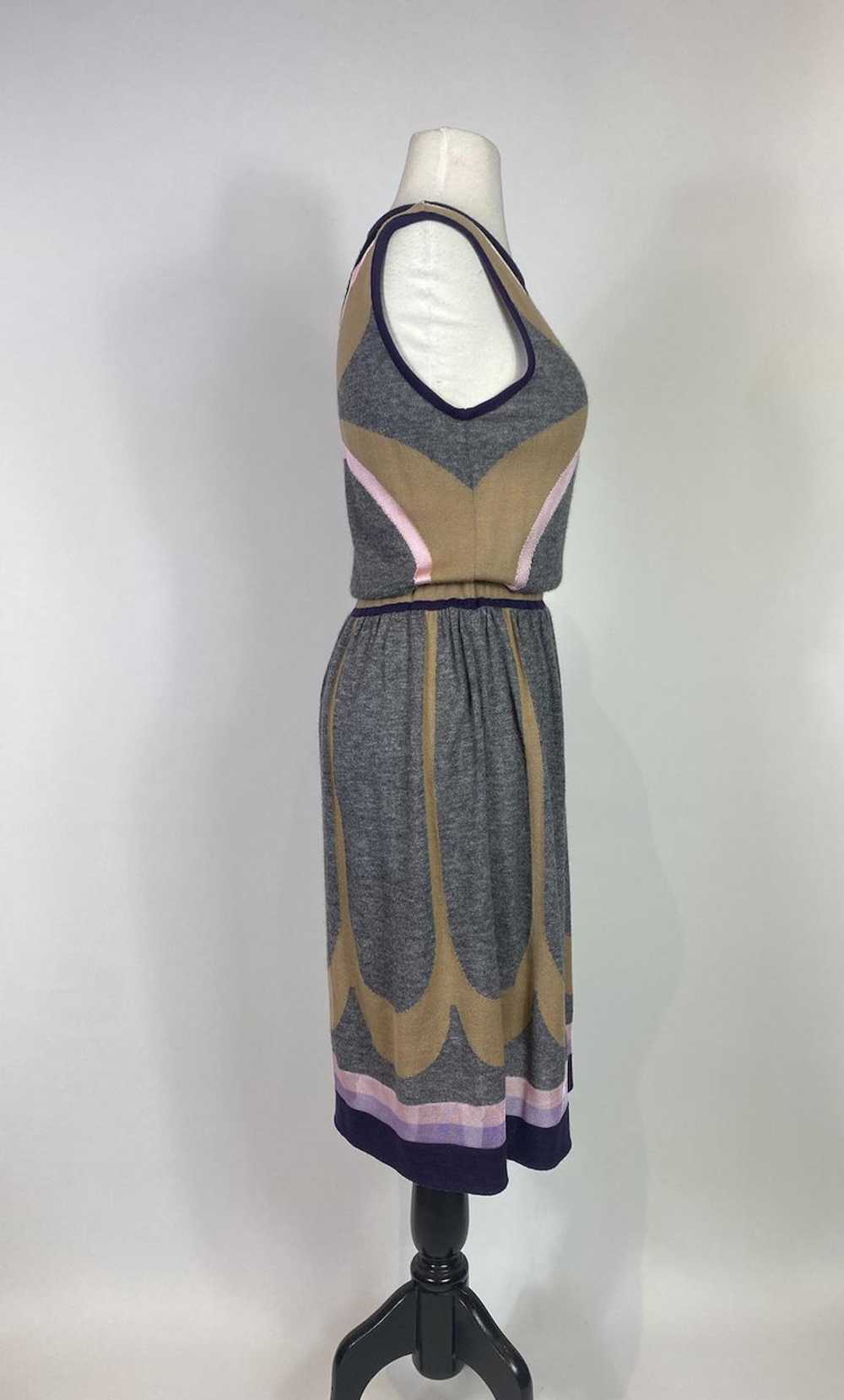 1990's - Y2K MISSONI Wool Blend Color Block Dress - image 4