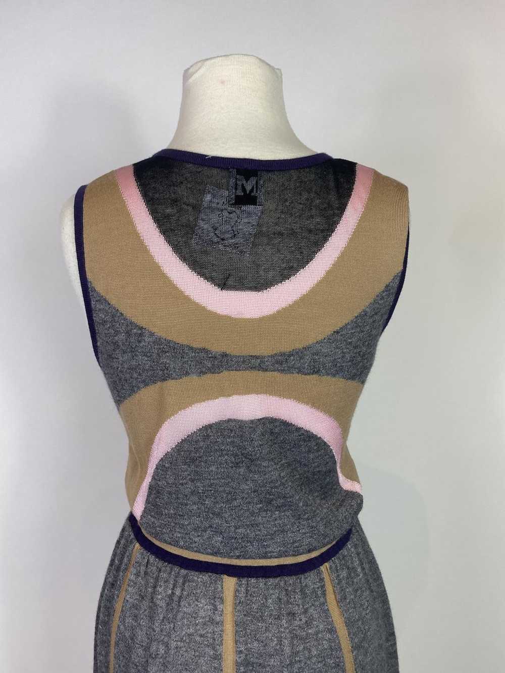 1990's - Y2K MISSONI Wool Blend Color Block Dress - image 6