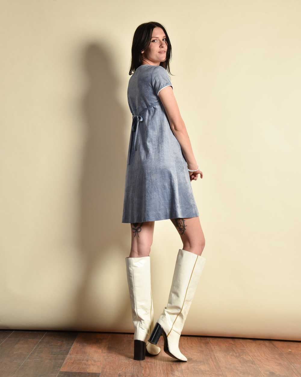 Kris 1970s Velvet Mini Dress - image 4