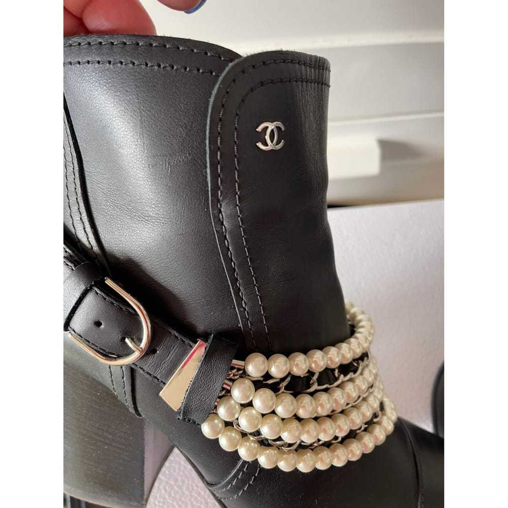Chanel Leather ankle boots - image 10
