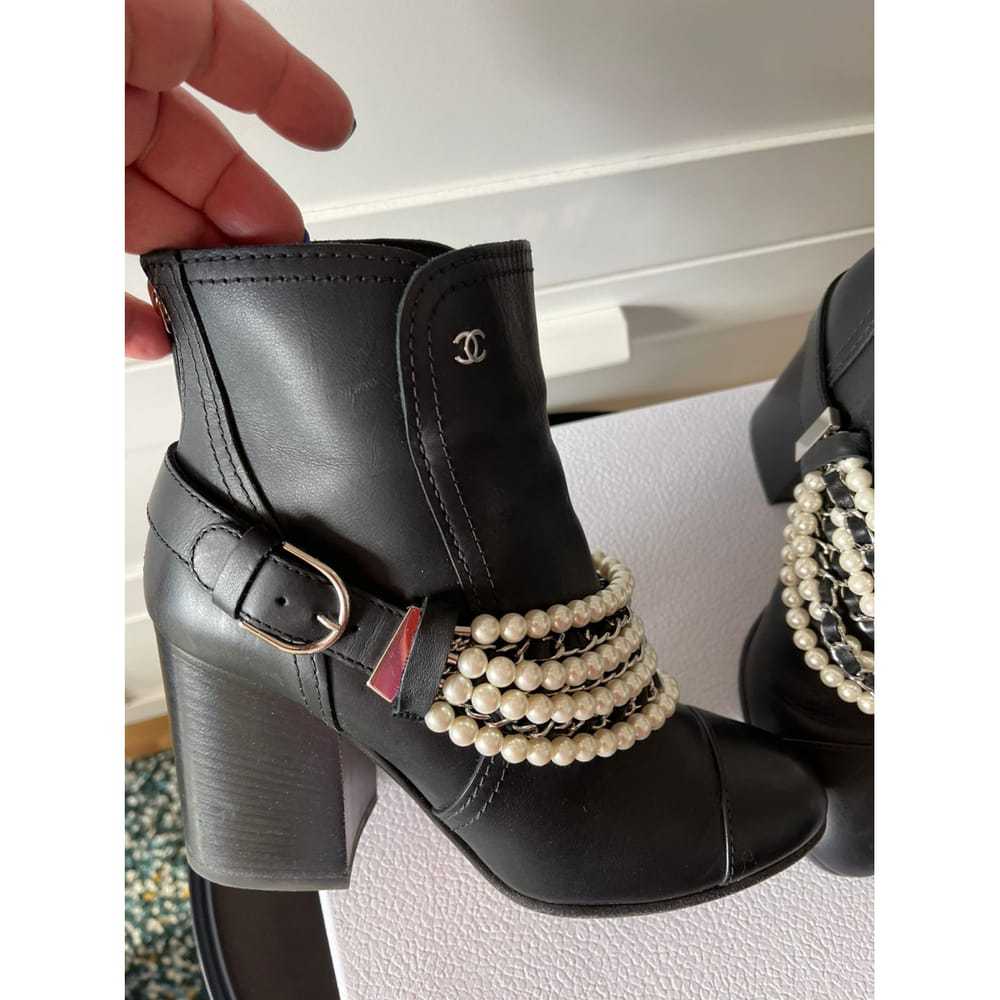 Chanel Leather ankle boots - image 7