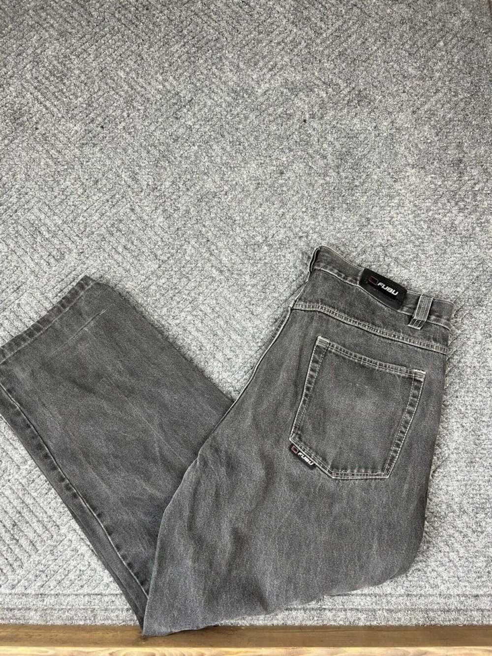 Fubu × Vintage Vintage Fubu Jeans Black Denim Pan… - image 1
