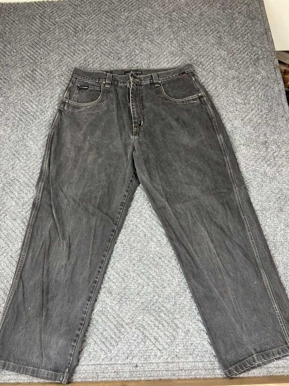 Fubu × Vintage Vintage Fubu Jeans Black Denim Pan… - image 2