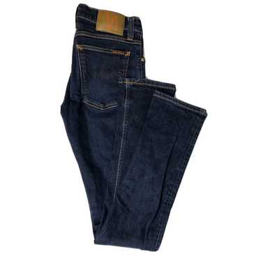 Nudie Jeans Co Men's store Organic Cotton Button Fly Jeans Dark Wash Denim 28x34