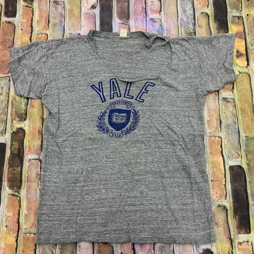 Collegiate × Sportswear × Vintage Vintage Yale tee - image 1