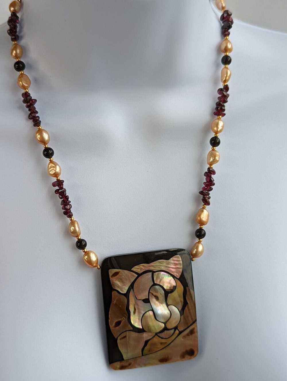 Other Vintage Lee Sands Mountain Lion Face Neckla… - image 6