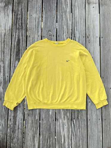 Nike × Vintage Vintage 1990’s Yellow Nike Crewneck