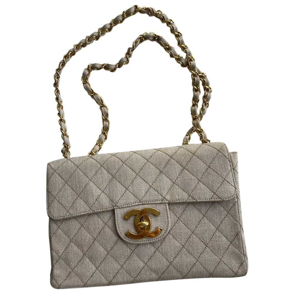 Chanel Cambon Maxi crossbody bag White Leather ref.517091 - Joli Closet