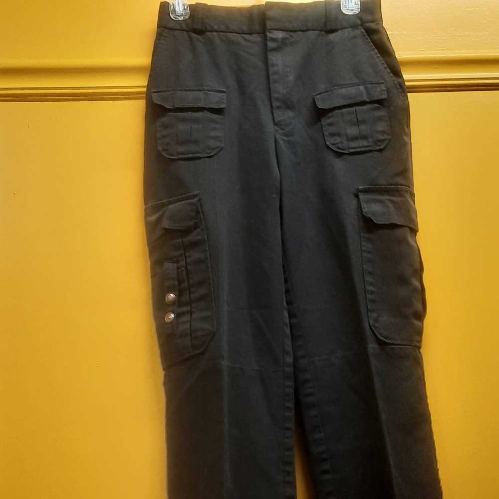 Horace Vtg Horace Sm Apparel Co Black 8pocket Car… - image 5