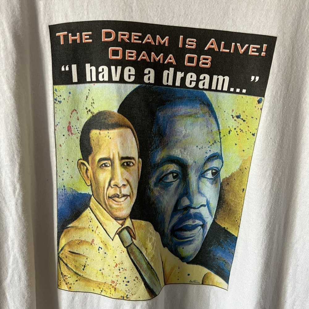 Rap Tees × Streetwear 2008 Obama x MLK The Dream … - image 2