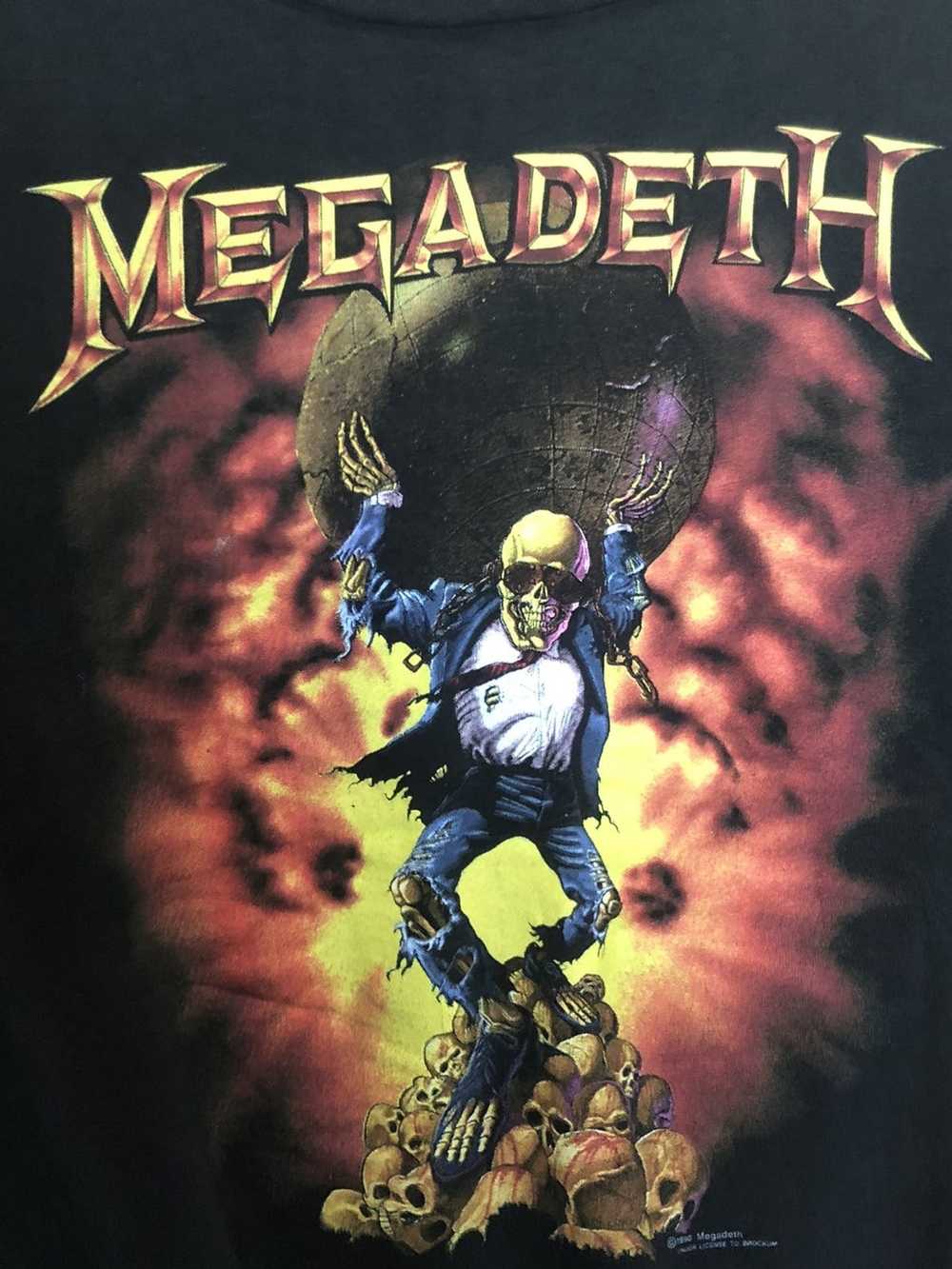 Custom × Megadeth × Metallica Vtg 90s Megadeth Wo… - image 3